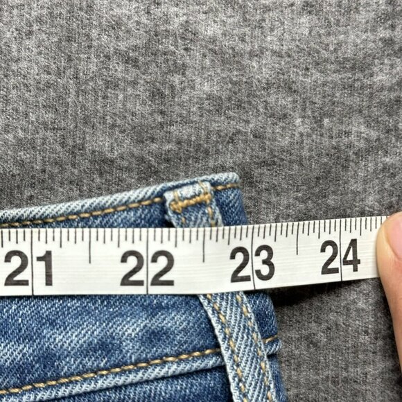 Old Navy Womens Mid-Rise Skinny Jeans Size 26 Light Blue Faded Plus size New - Picture 6 of 9
